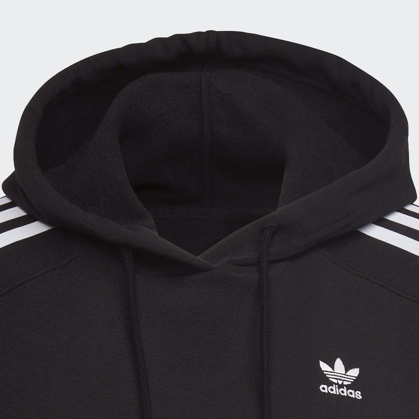 Black Adicolor Classics Crop Hoodie