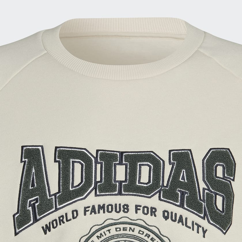 Μπεζ Varsity Crewneck Sweatshirt