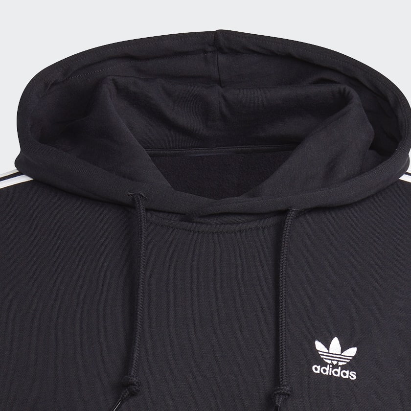 Svart Adicolor Classics 3-Stripes Hoodie