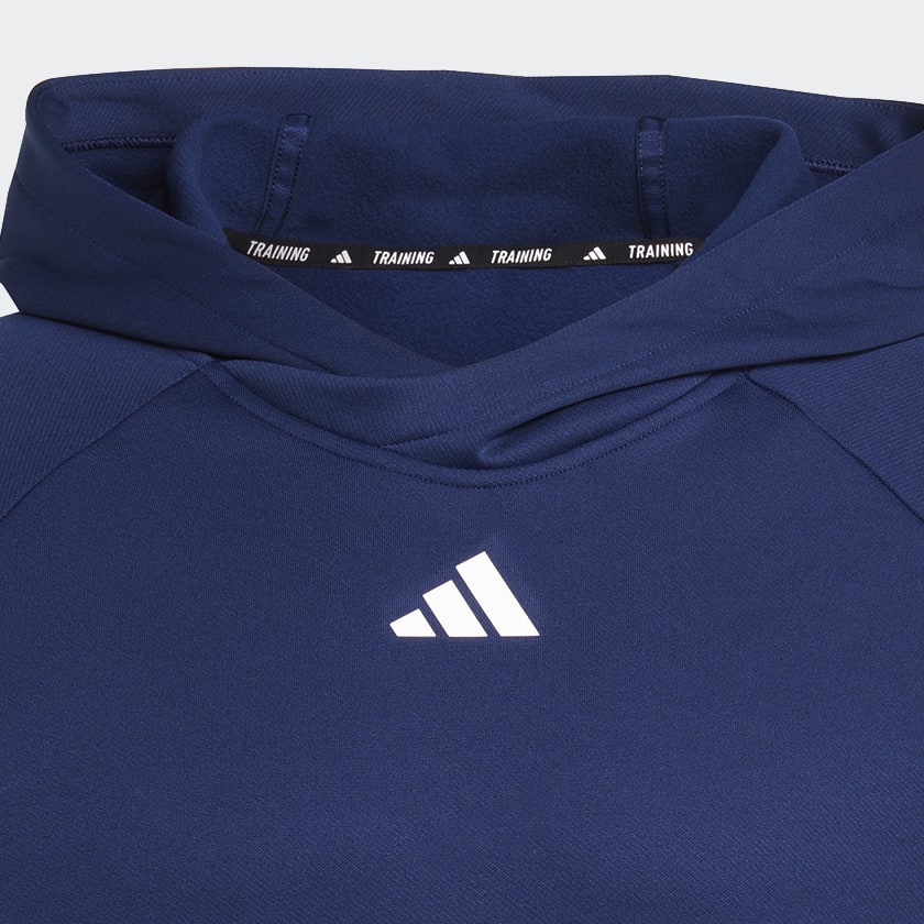 Blu Felpa con cappuccio da allenamento Train Icons 3-Stripes