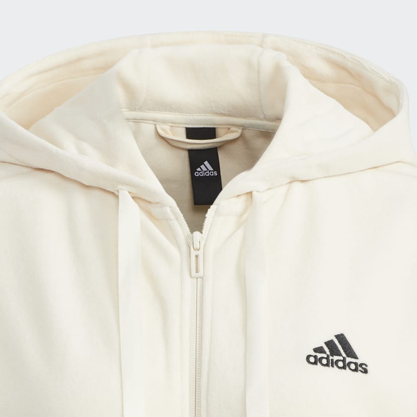 White velour jacket hot sale