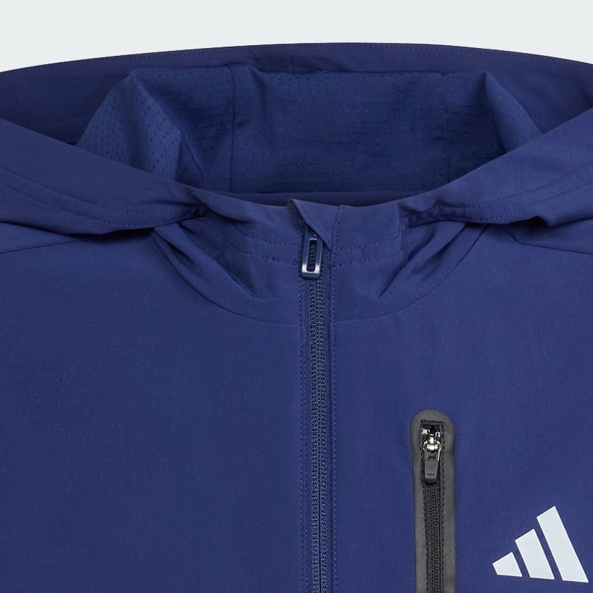 Blu GIACCA CON CAPPUCCIO ADIDAS TECH WOVEN