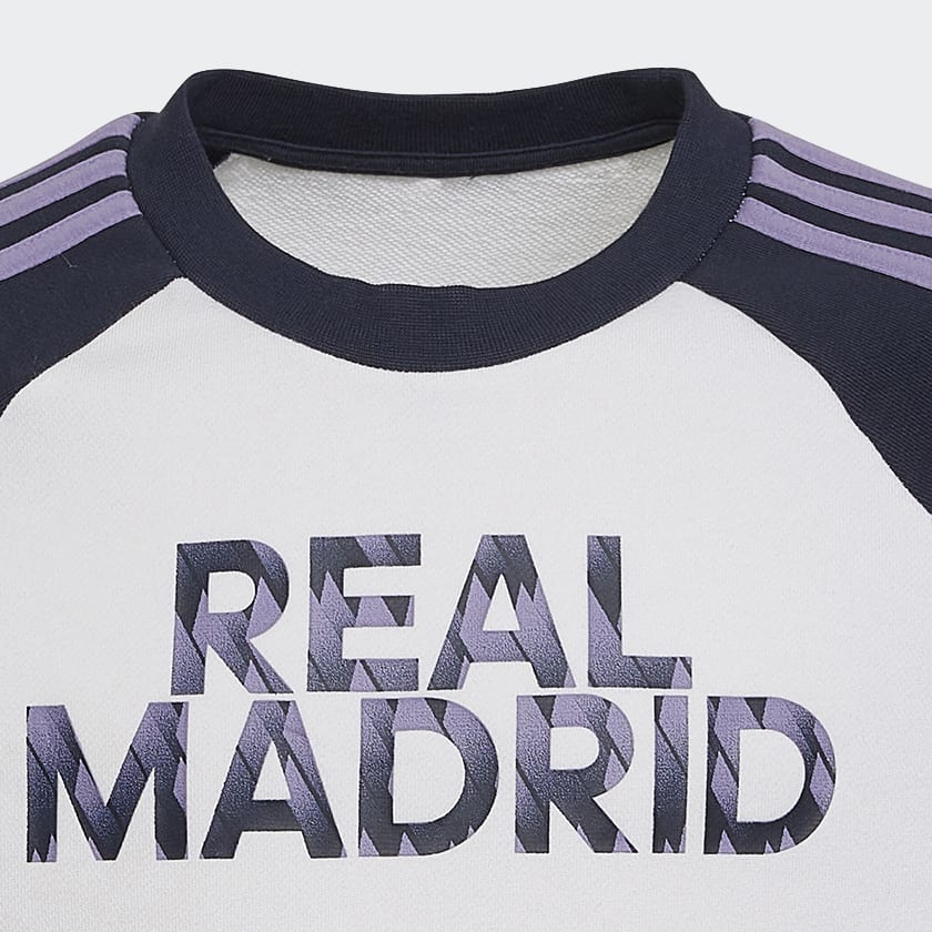 Blanc Sweat-shirt ras-du-cou Real Madrid