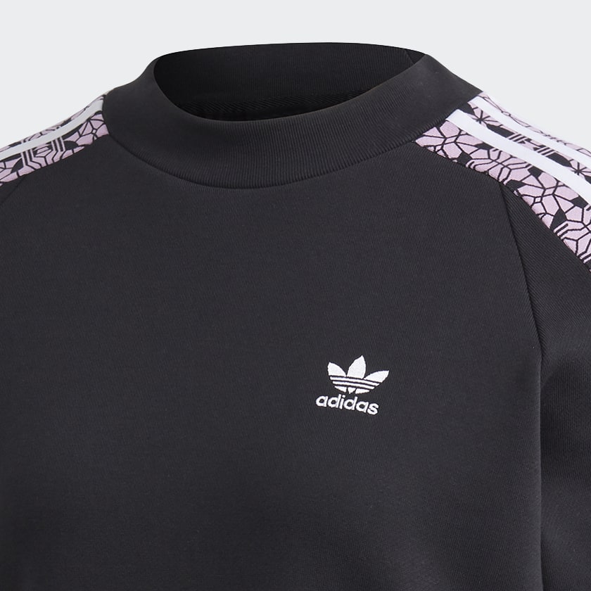 adidas Allover Print Sweater Black adidas Thailand
