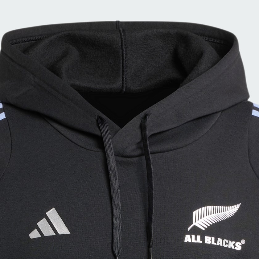 Nero Felpa da rugby con cappuccio All Blacks