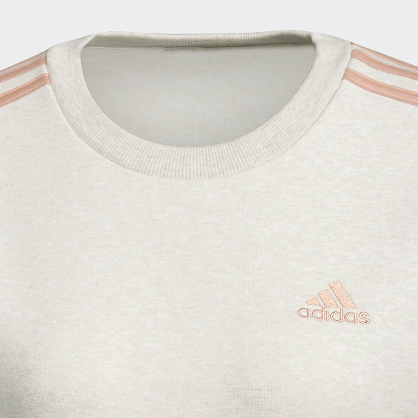 Essentials 3-Stripes Fleece Sweatshirt