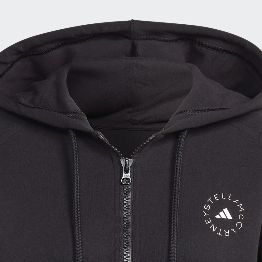 Svart adidas by Stella McCartney Full-Zip Hoodie