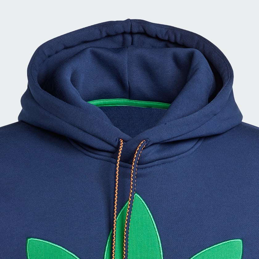 Azul Sudadera con capucha adidas Originals 70s Fleece