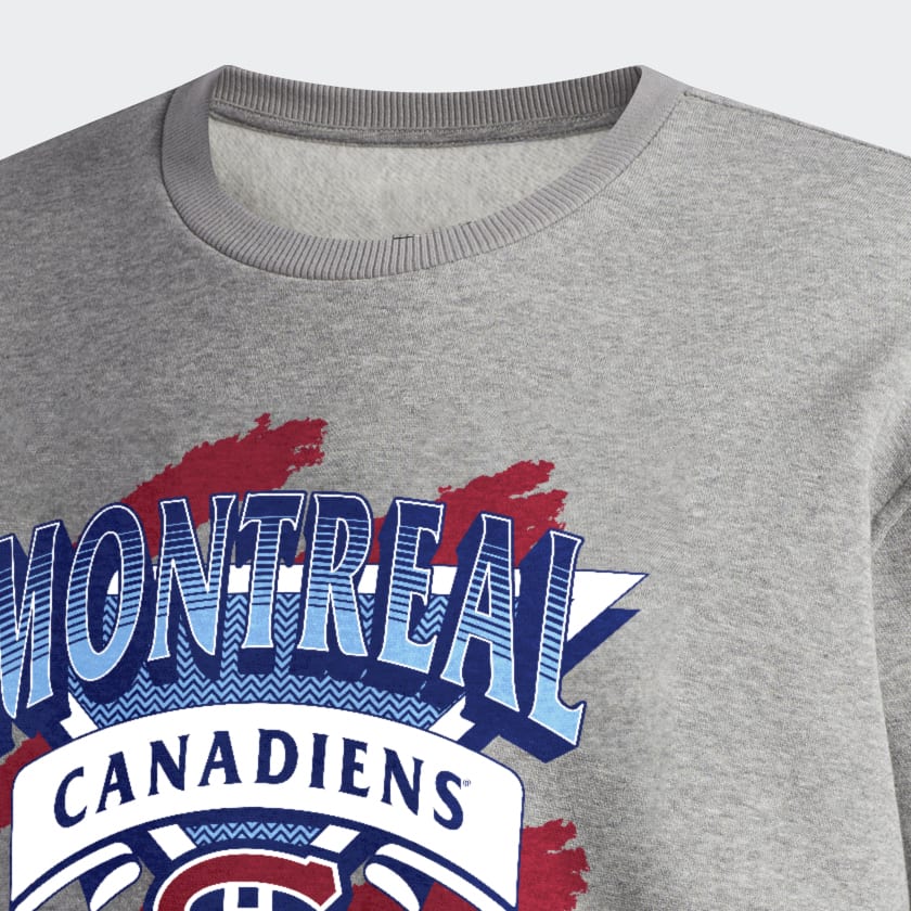 Grey Canadiens Vintage Crew Sweatshirt
