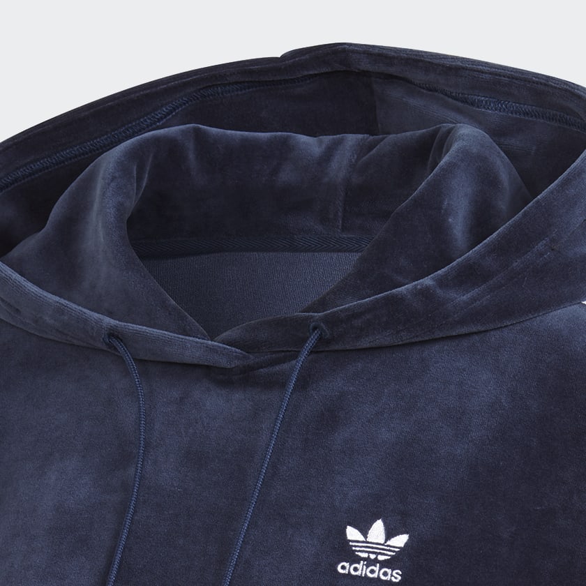 Adidas cropped hoodie velvet new arrivals