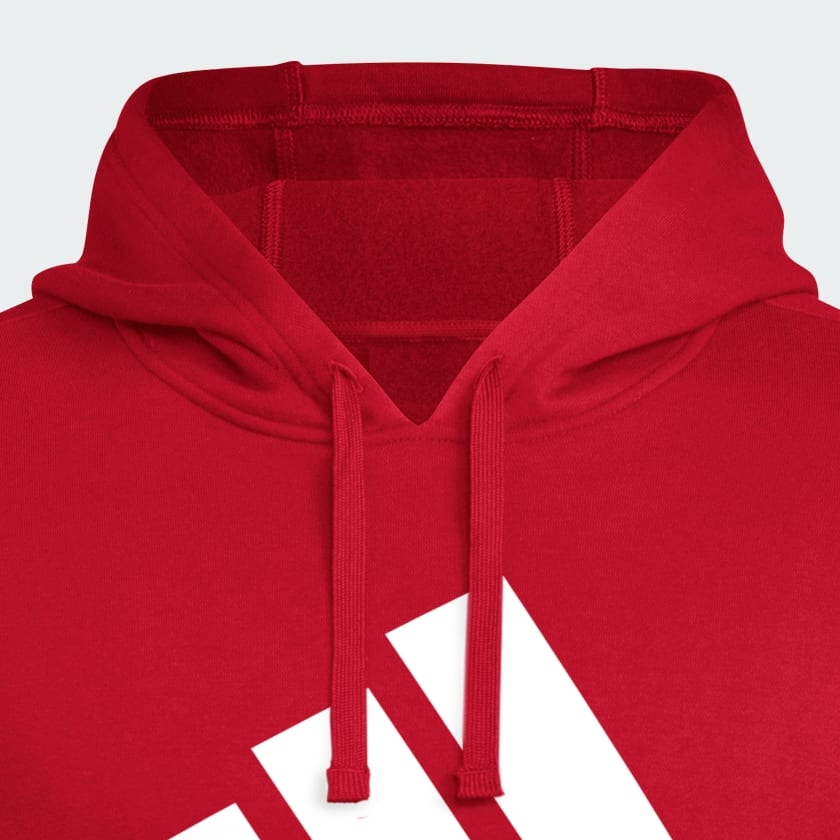 Red Fleece Hooded Sweat