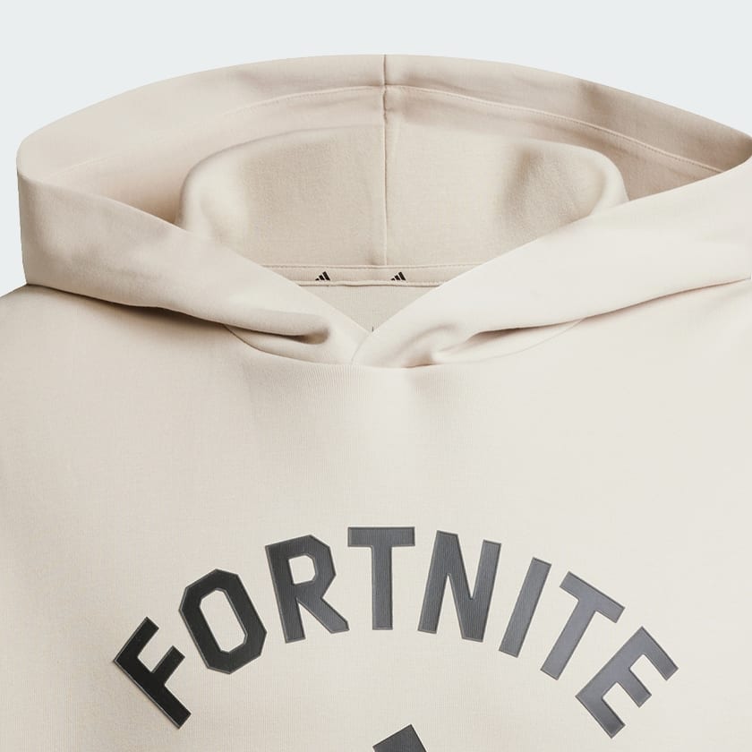 adidas x Fortnite Future Icons Small Logo Hoodie Beige Free Shipping with adiClub adidas US