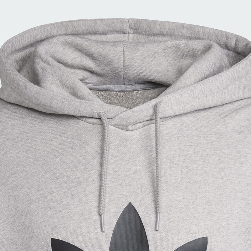 Plomo POLERA CON CAPUCHA ADICOLOR TRIFOLIO