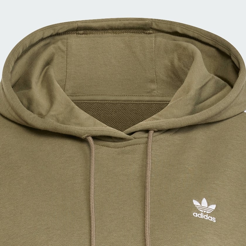 zelená Adicolor 3-Stripes Short Hoodie