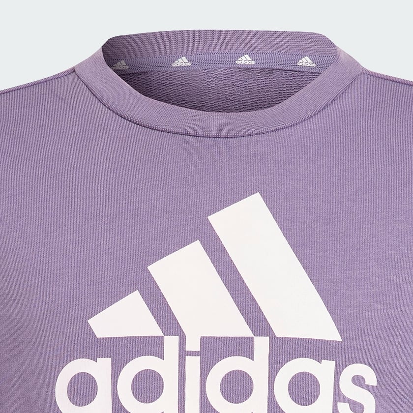 Morado Buzo Essentials Logo Grande Algodón