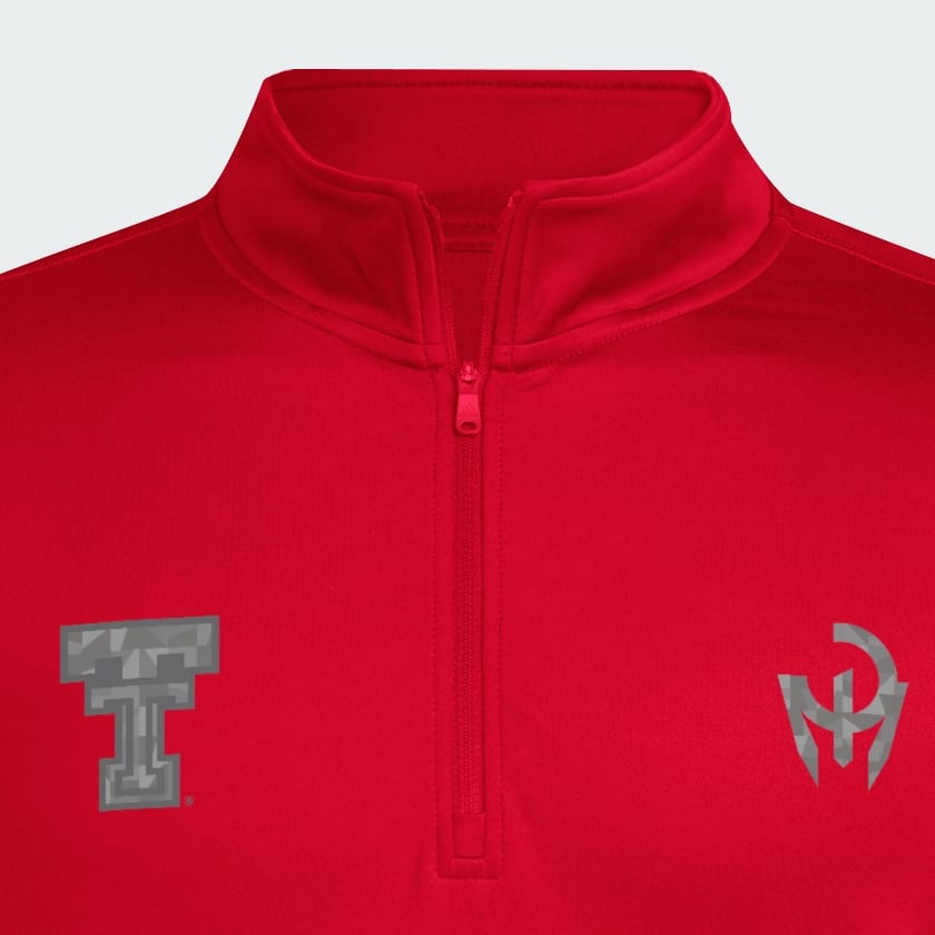adidas Mens 1/4 Zip Jacket - Red | Free Shipping with adiClub