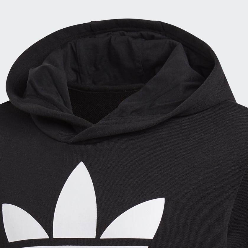 Negro Sudadera con Gorro Trifolio (UNISEX)