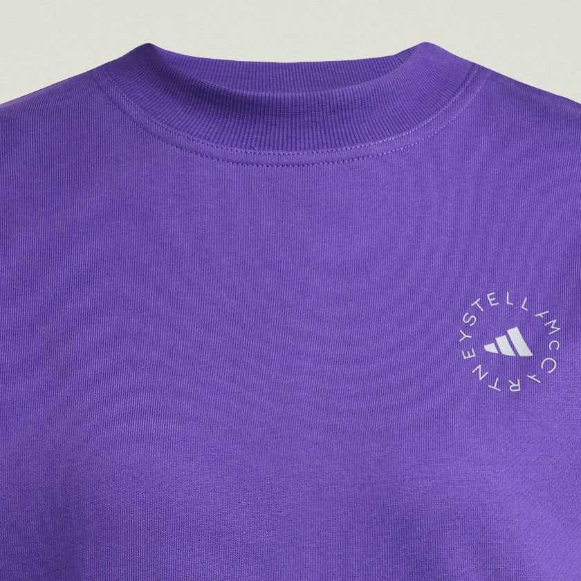 Violet Sweat-shirt coupe standard adidas by Stella McCartney