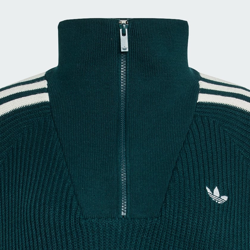 Verde SUDADERA adidas ORIGINALS CON CUELLO ALTO Y CIERRE CORTO