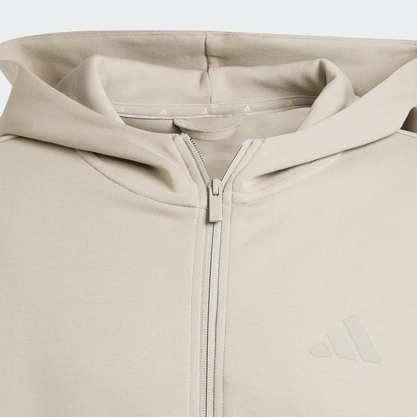 Krem Hoodie Full-Zip Small Logo Future Icons