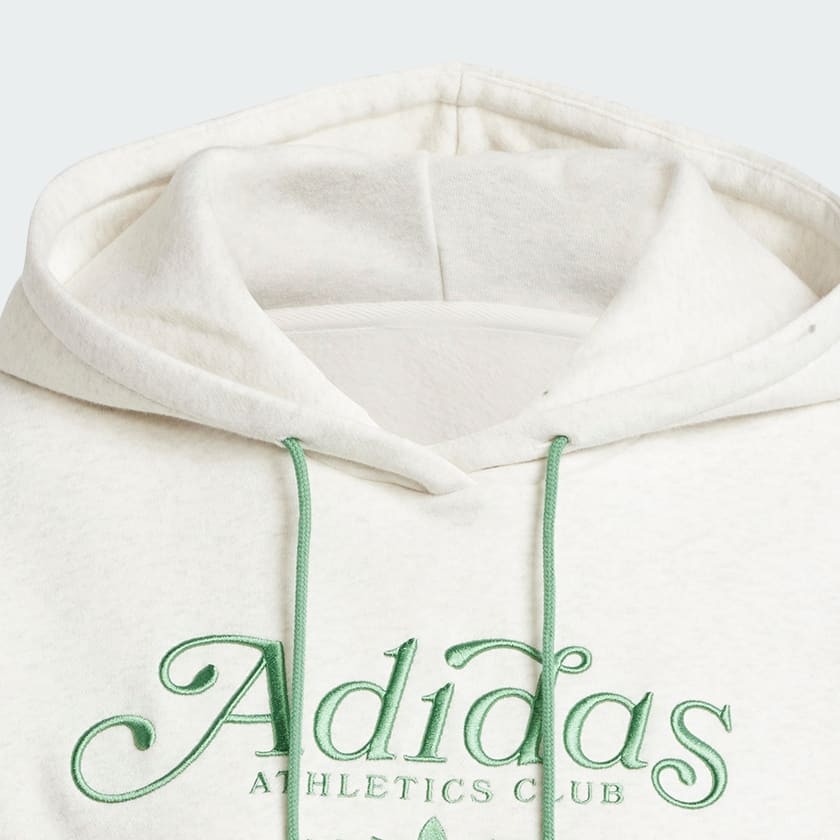 White Graphic Loose Hoodie