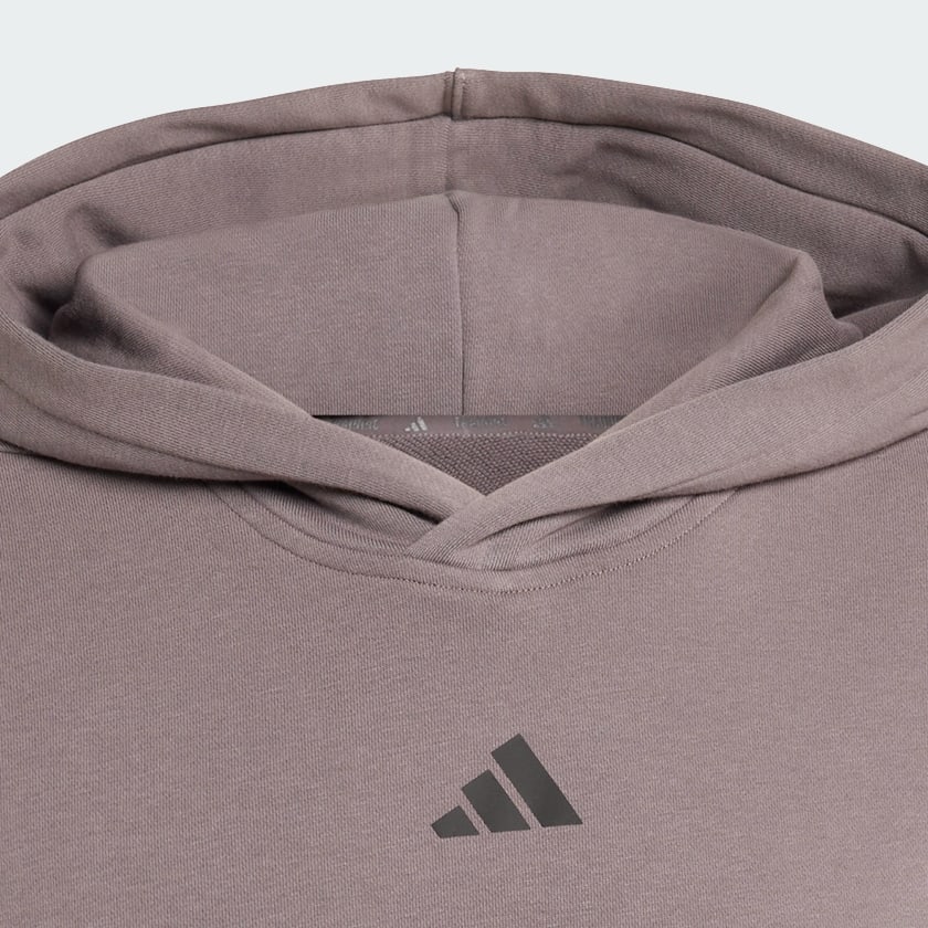 Brown PrimeLift Workout Sleeveless Hoodie