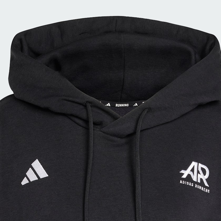 Czerń Bluza z kapturem Runners (Gender Neutral)