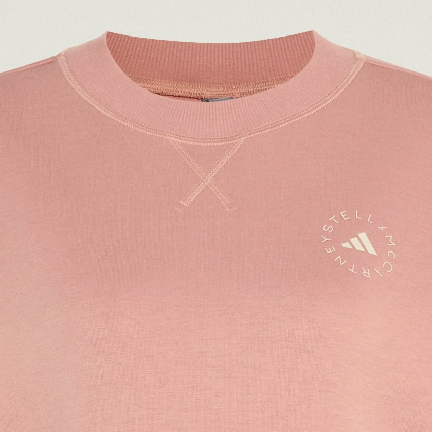 Castanho Sweatshirt de Corte Descontraído adidas by Stella McCartney