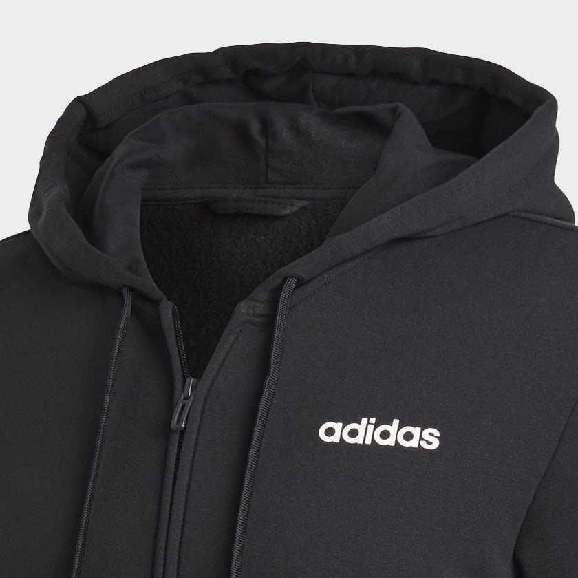 Plain black adidas hoodie store