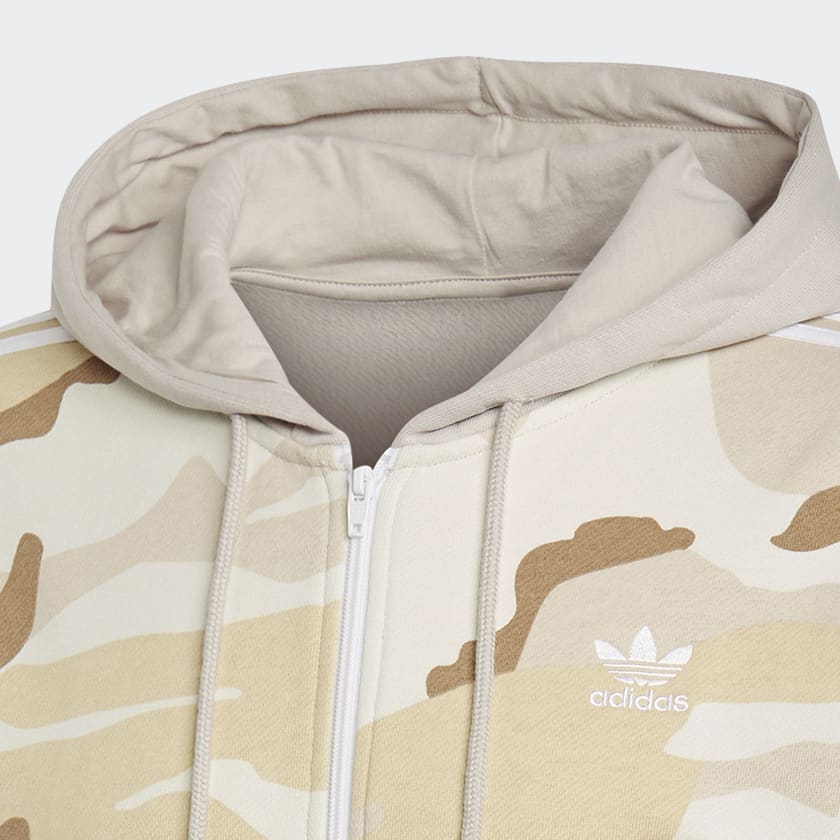 Adidas camo fz hoody top