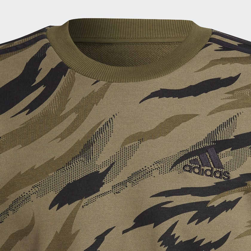 Grun Essentials French Terry Camo-Print Sweatshirt