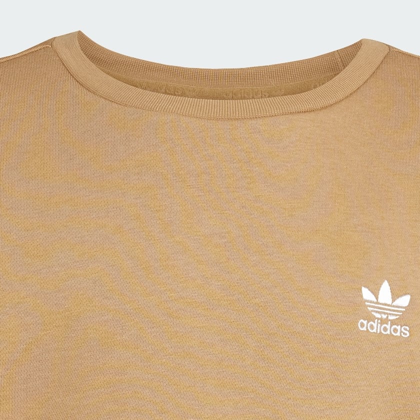 Marron Suéter estilo boyfriend de cuello redondo