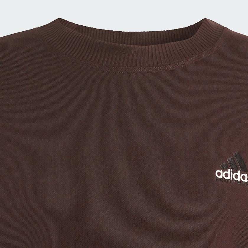 Brown 아디다스 이큅먼트 리브 크루넥 스웨트셔츠