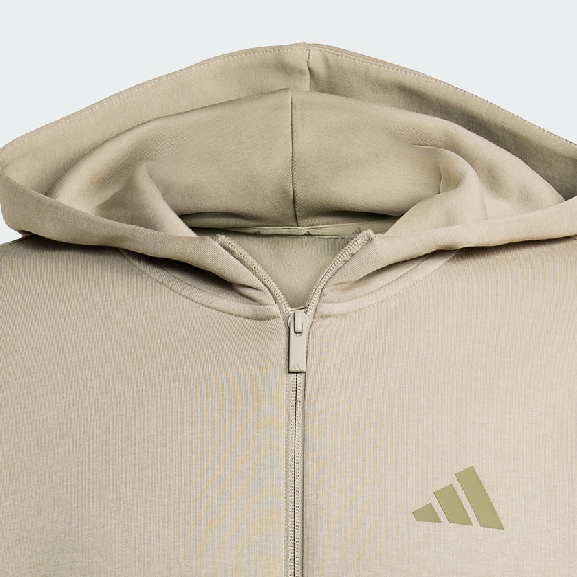 Green Future Icons 3-Stripes Full-Zip Hoodie
