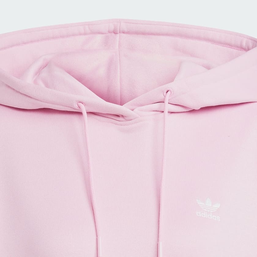 Rosa Moletom Capuz Oversize Trefoil