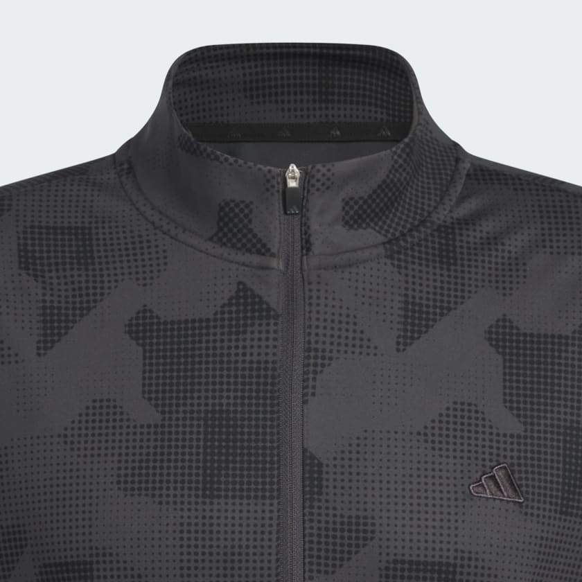 Black Go-To Printed Quarter-Zip Sweatshirt