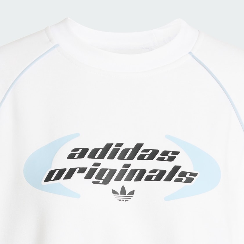 White OVERSIZED CREW Sweatshirt