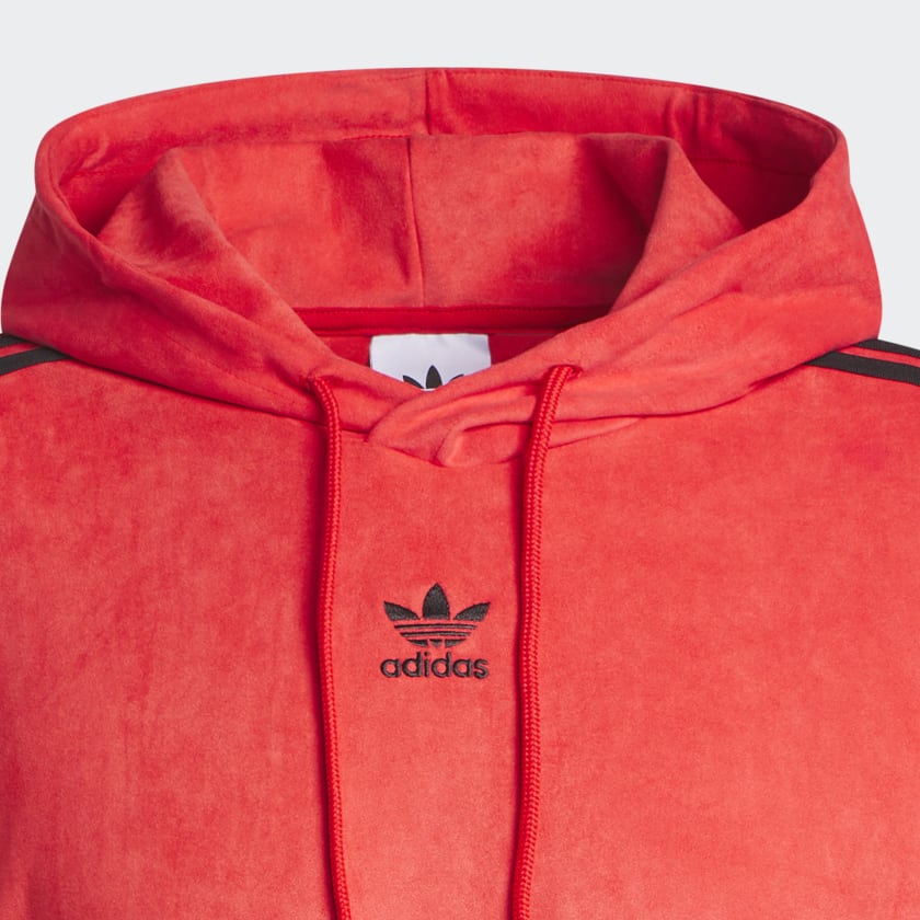 rouge Sweat-shirt à capuche Adicolor Classics Plush