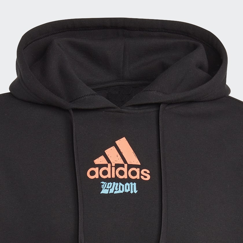 Schwarz Graphic Hoodie
