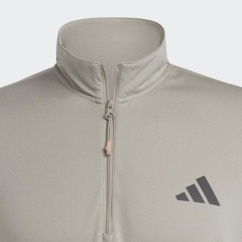 zelená Tričko Train Essentials Seasonal Training 1/4-Zip Long Sleeve