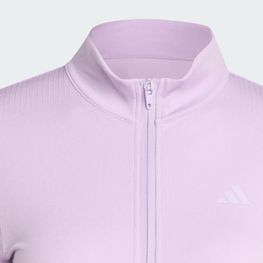 Viola Giacca in maglia con zip integrale da allenamento Essentials