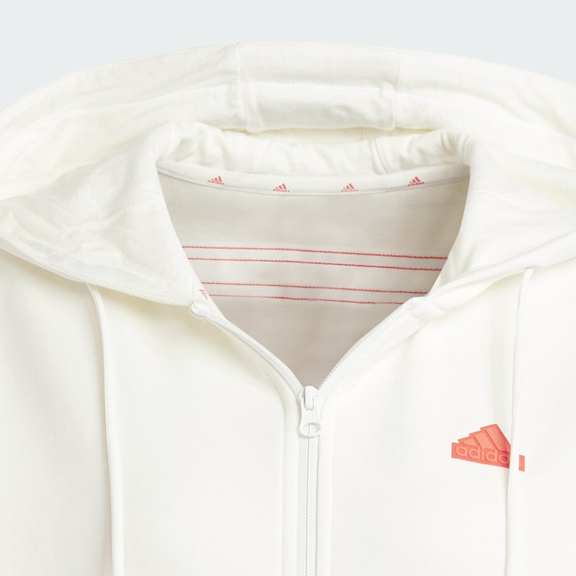 adidas Future Icons 3-Stripes Full Zip Hoodie White adidas India