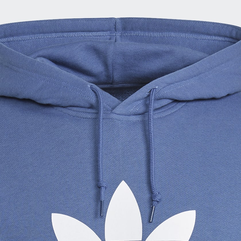 Azul Polera con Capucha Trifolio