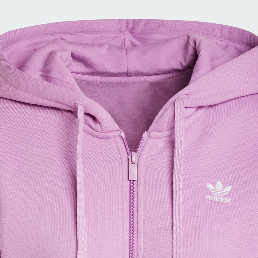 paars Essentials Fleece Ritshoodie