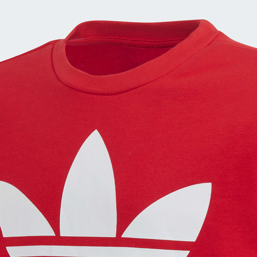 adidas Trefoil Crew Sweatshirt Red adidas New Zealand