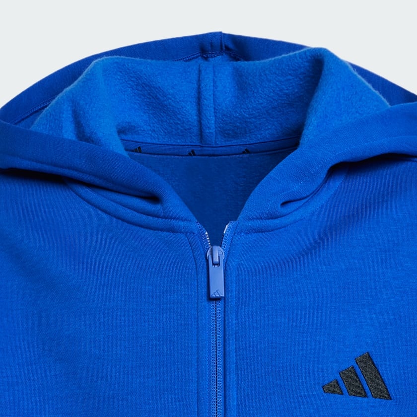 Blue Essentials Full-Zip Hoodie Kids
