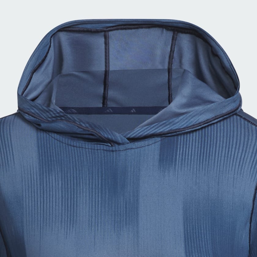 Blue Ultimate365 Printed Hoodie