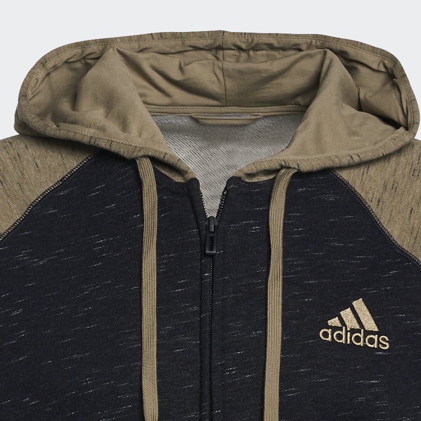adidas Essentials Melange Small Logo Hoodie Black adidas Thailand