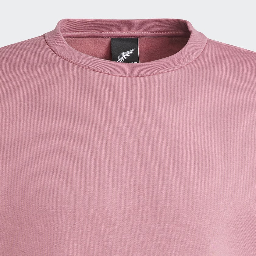 Pink All Blacks Rugby Lifestyle Crewneck Sweatshirt