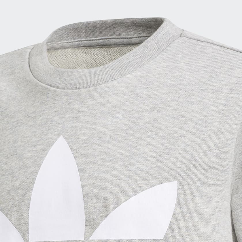 gris Sweat-shirt Trefoil Crew